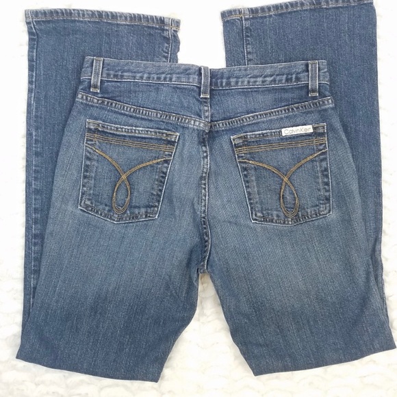 🌟3/$15🌟 Calvin Klein Blue Flare Jeans - Picture 2 of 6